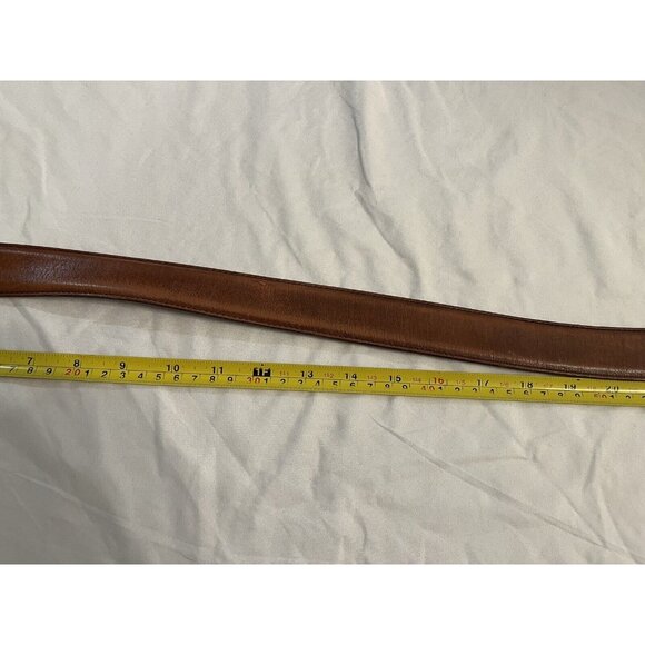 Allen Edmonds Wide Basic Dress Calfskin Leather Belt Mens 38 Brown 39506 - Picture 3 of 11
